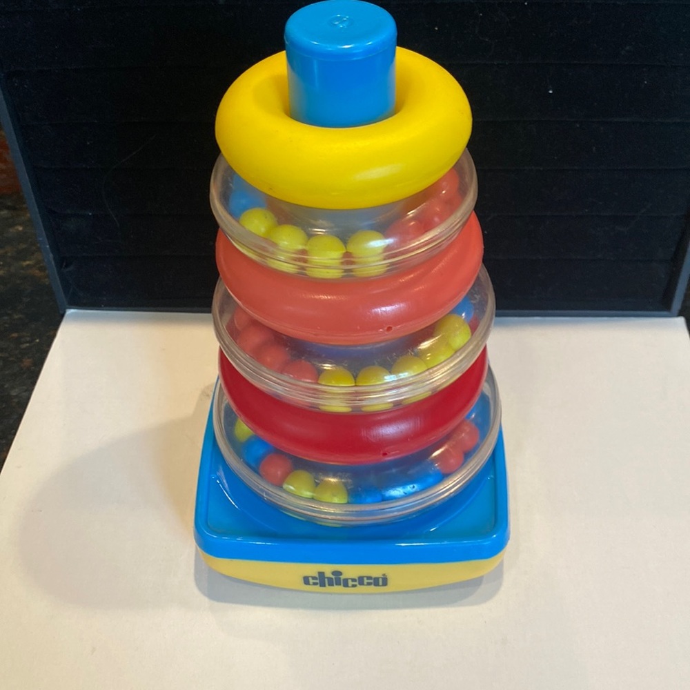 Vintage Chicco Rock and Stack Toy